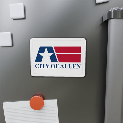 Flag of Allen Texas - Die-Cut Magnet-The Sticker Space