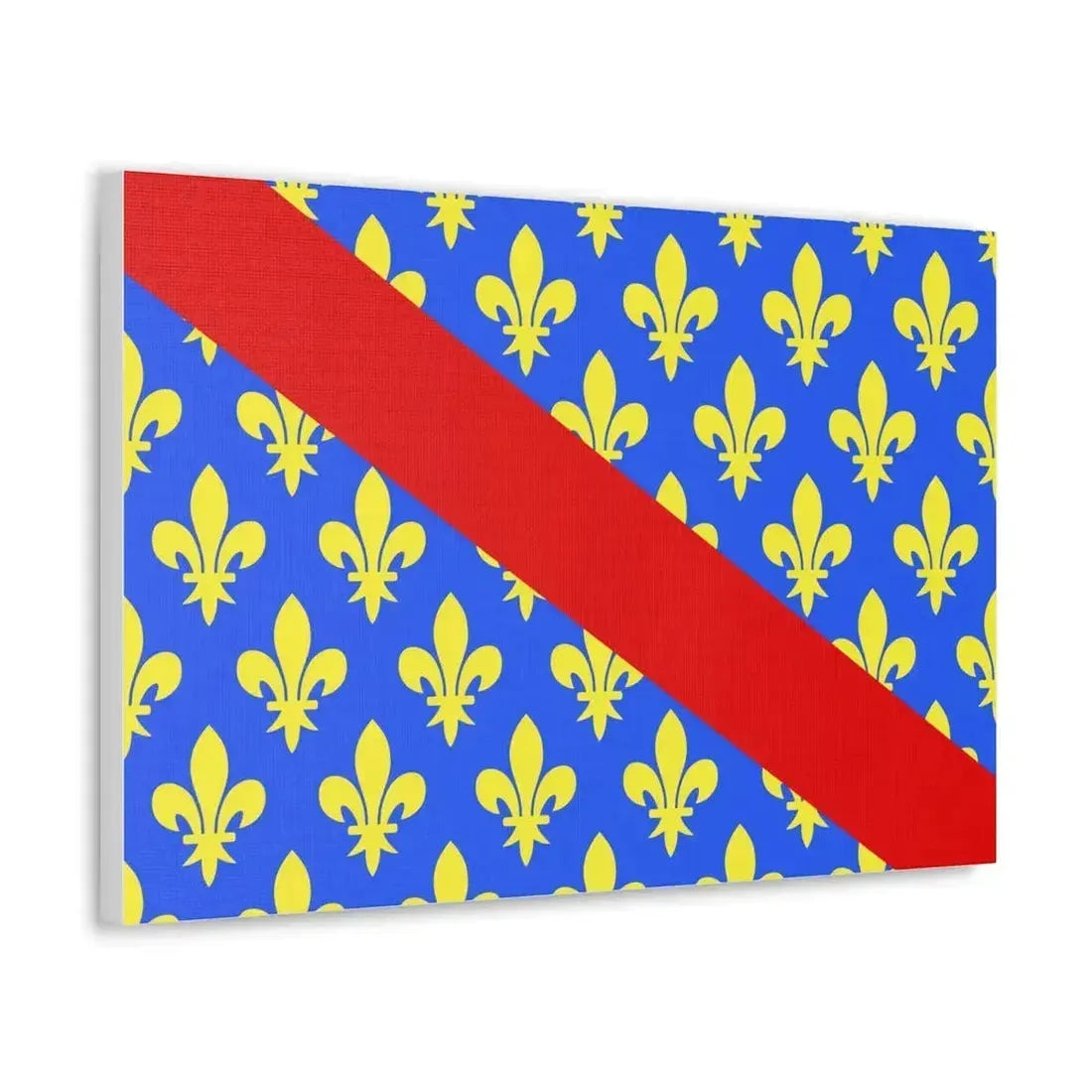 Flag of Allier France 2 - Canvas Wall Art - The Sticker Space