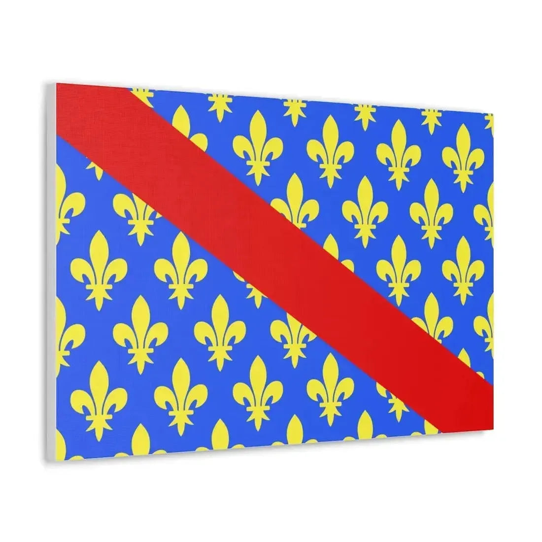 Flag of Allier France 2 - Canvas Wall Art - The Sticker Space