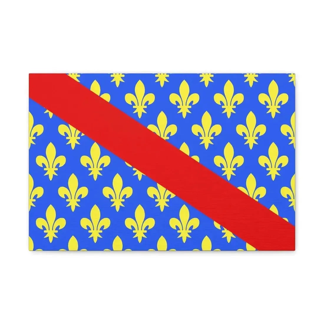 Flag of Allier France 2 - Canvas Wall Art - The Sticker Space