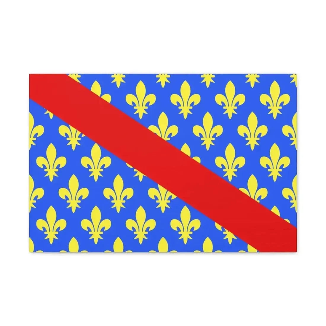 Flag of Allier France 2 - Canvas Wall Art - The Sticker Space