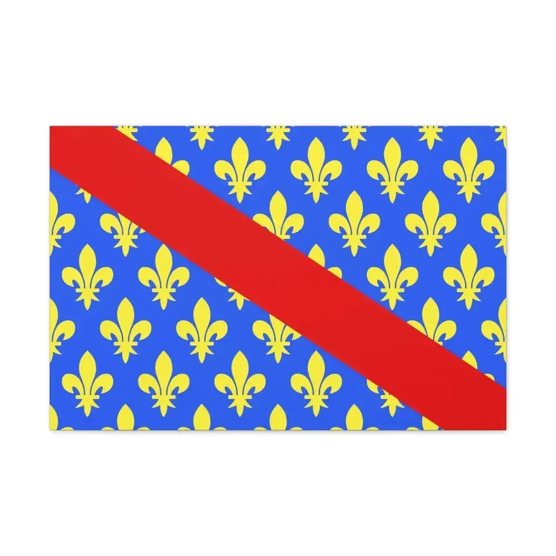 Flag of Allier France 2 - Canvas Wall Art - The Sticker Space