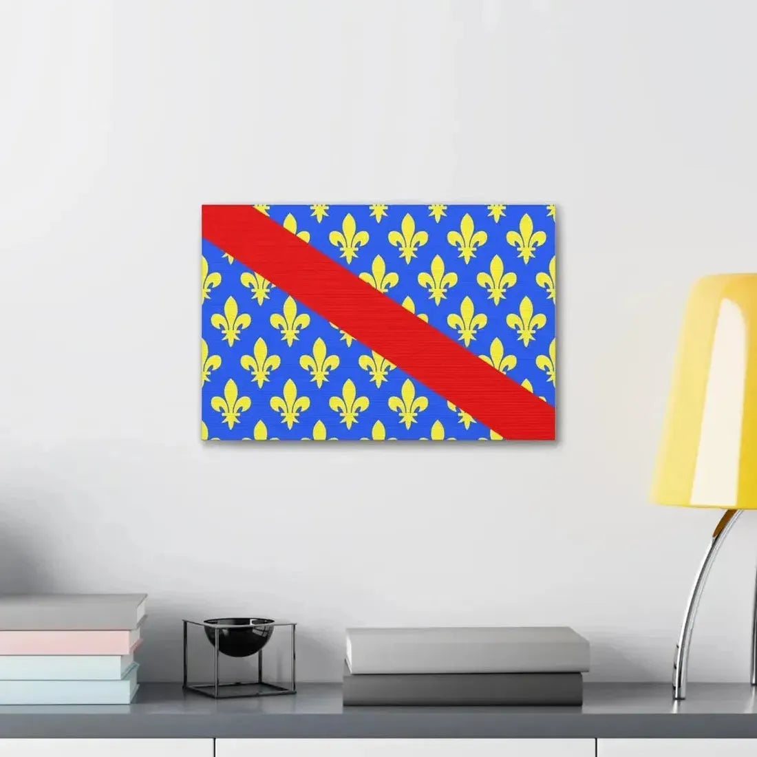 Flag of Allier France 2 - Canvas Wall Art - The Sticker Space