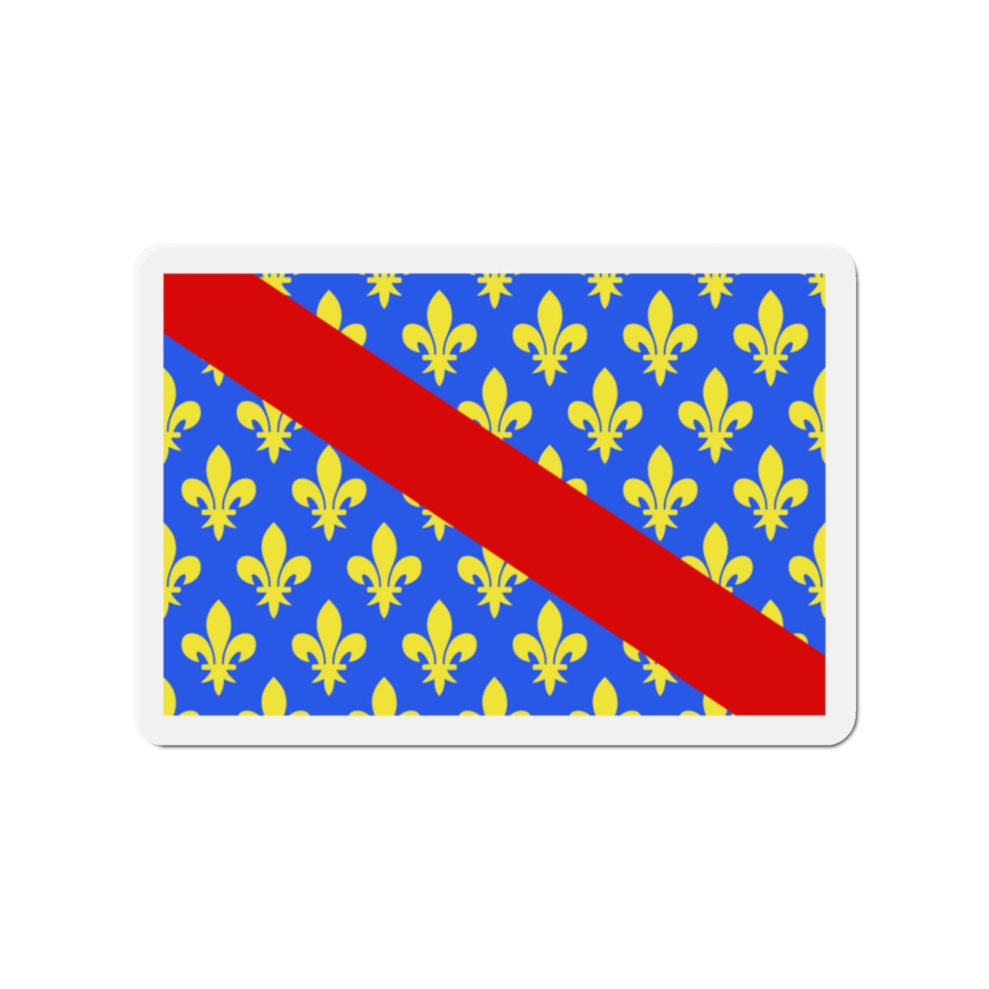 Flag of Allier France 2 - Die-Cut Magnet-2" x 2"-The Sticker Space