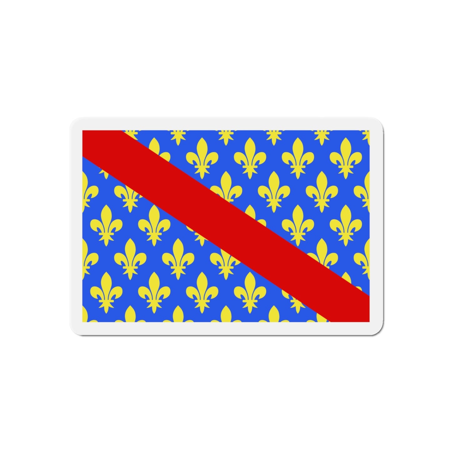 Flag of Allier France 2 - Die-Cut Magnet-3" x 3"-The Sticker Space