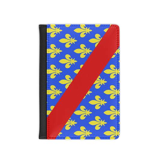 Flag of Allier France 2 - Passport Holder-3.9" x 5.8"-The Sticker Space