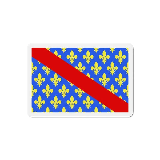 Flag of Allier France 2 - Refrigerator Magnet 4 Inch - The Sticker Space