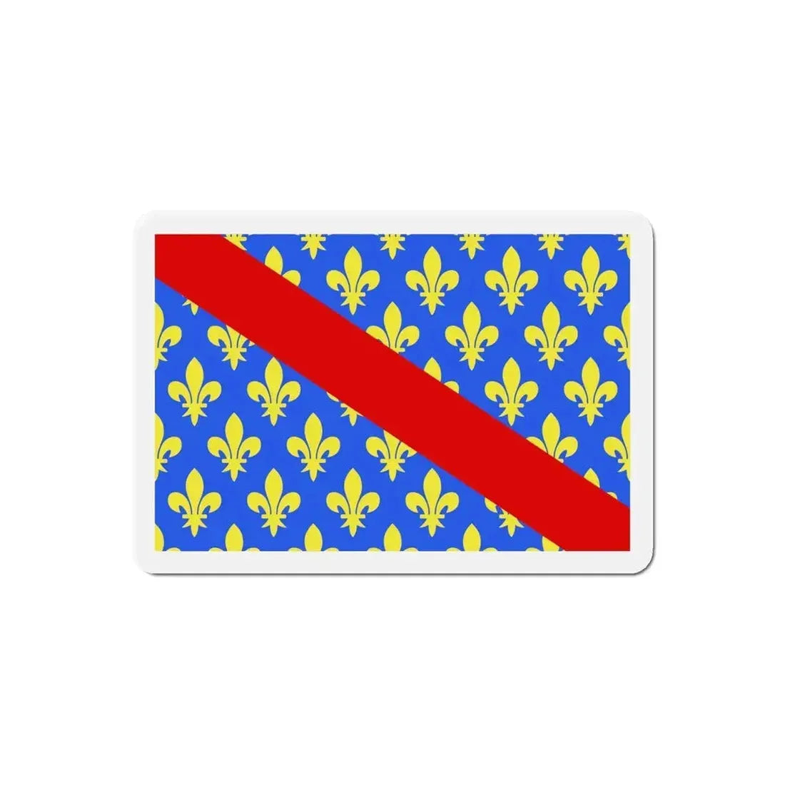 Flag of Allier France 2 - Refrigerator Magnet - The Sticker Space