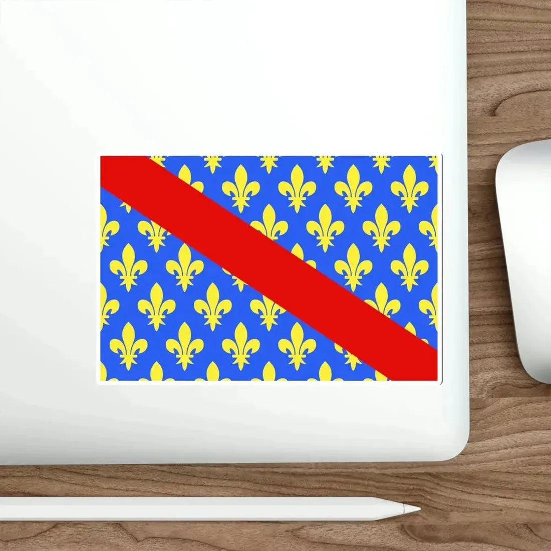 Flag of Allier France 2 STICKER Vinyl Die-Cut Decal - The Sticker Space