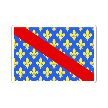 Flag of Allier France 2 - STICKER Vinyl Kiss-Cut Decal 3 Inch White - The Sticker Space