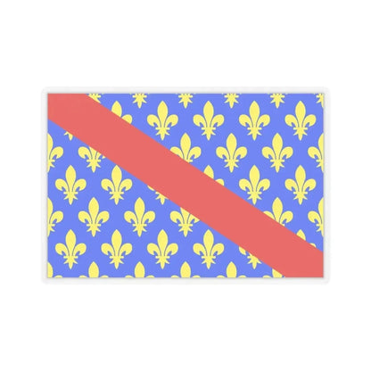 Flag of Allier France 2 - STICKER Vinyl Kiss-Cut Decal 6 Inch Transparent - The Sticker Space