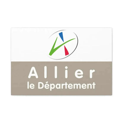 Flag of Allier France - Canvas Wall Art 24″ x 16″ 1.25" - The Sticker Space