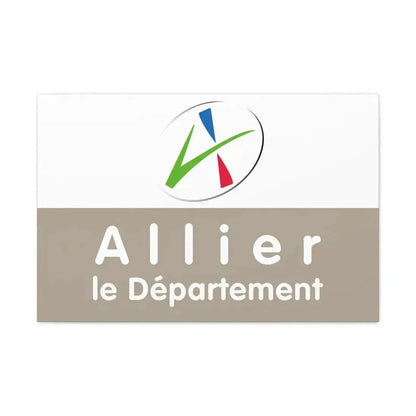 Flag of Allier France - Canvas Wall Art 30" x 20" 1.25" - The Sticker Space
