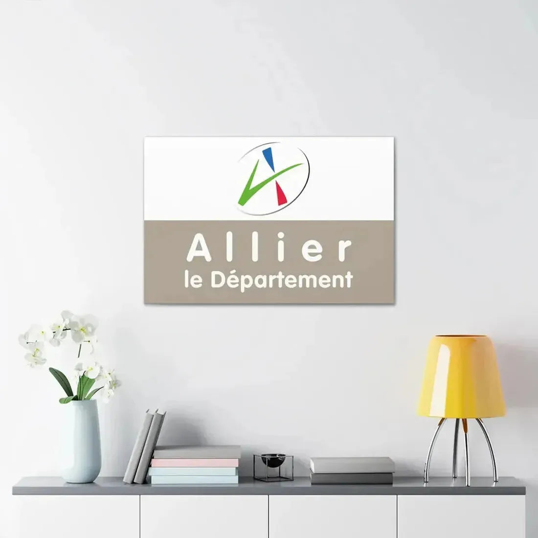 Flag of Allier France - Canvas Wall Art - The Sticker Space
