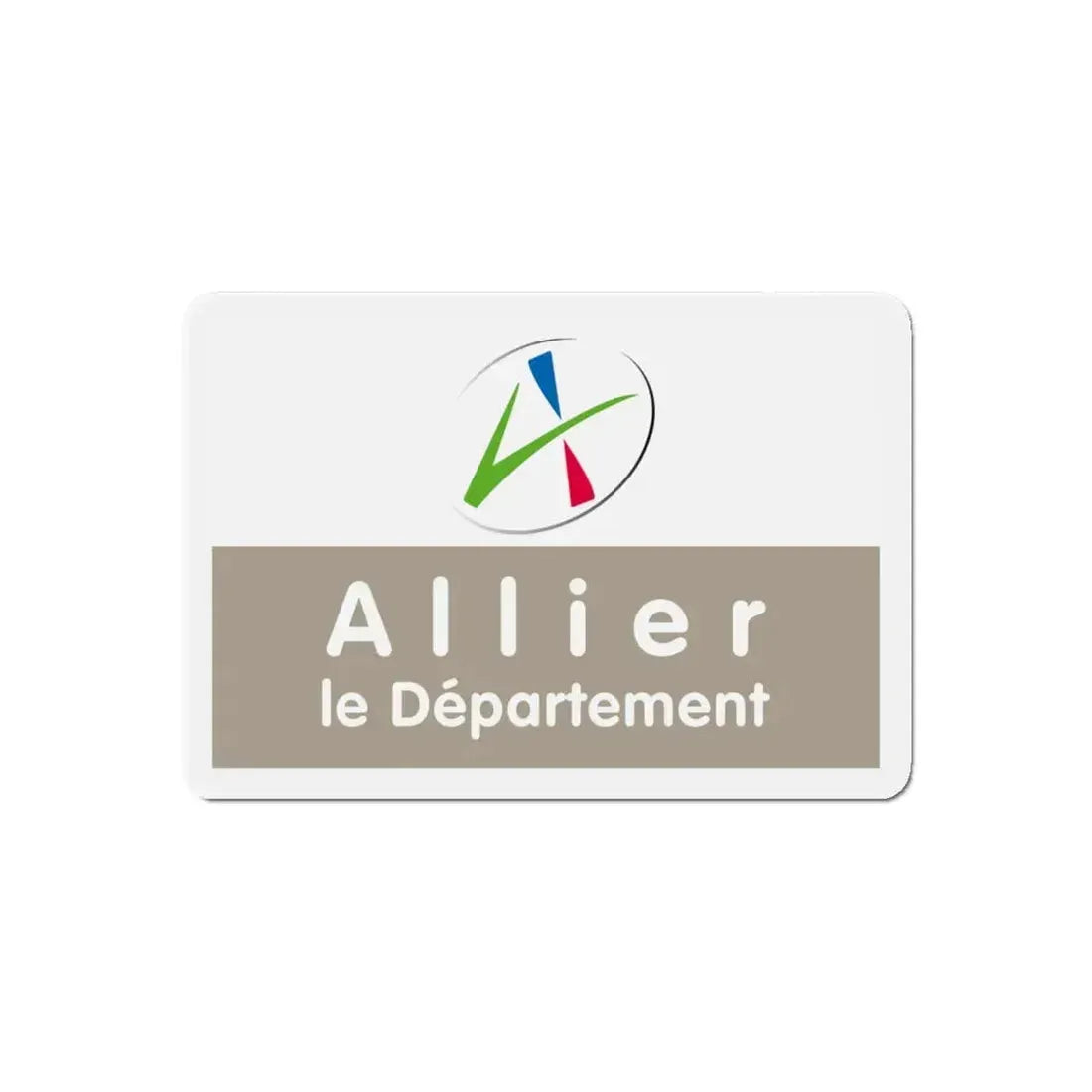 Flag of Allier France - Refrigerator Magnet 5 Inch - The Sticker Space