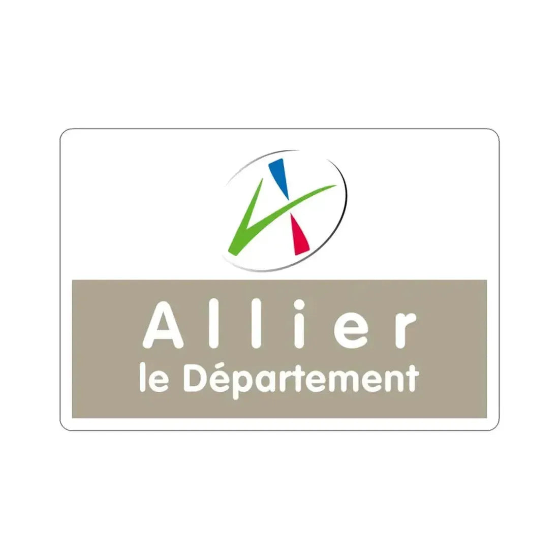 Flag of Allier France STICKER Vinyl Die-Cut Decal 3 Inch - The Sticker Space