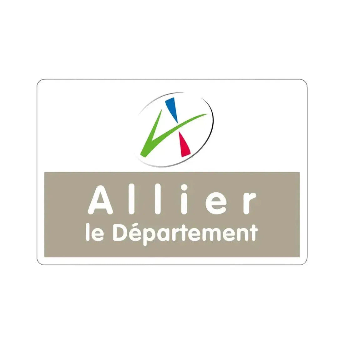 Flag of Allier France STICKER Vinyl Die-Cut Decal 5 Inch - The Sticker Space