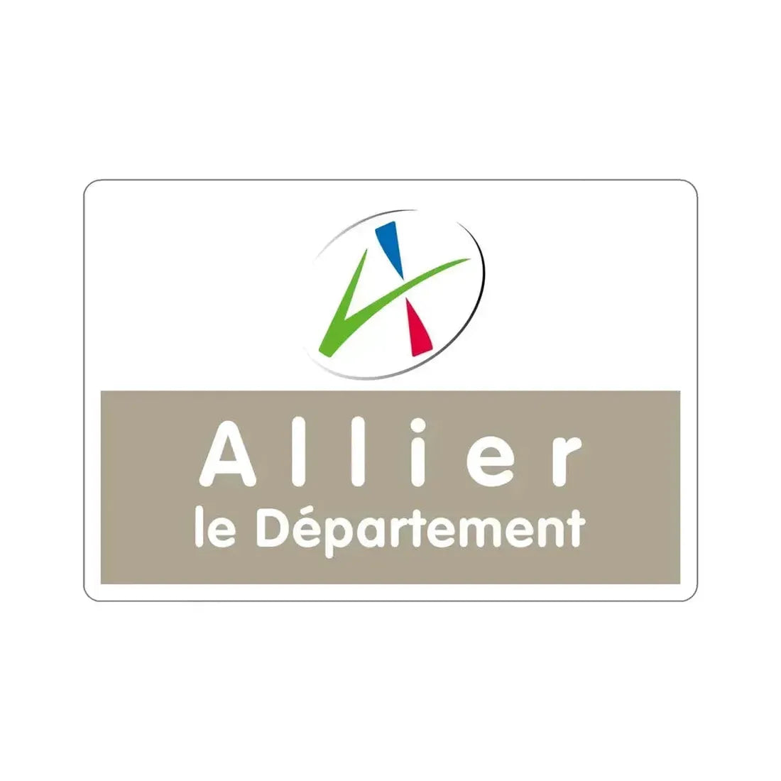 Flag of Allier France STICKER Vinyl Die-Cut Decal 6 Inch - The Sticker Space