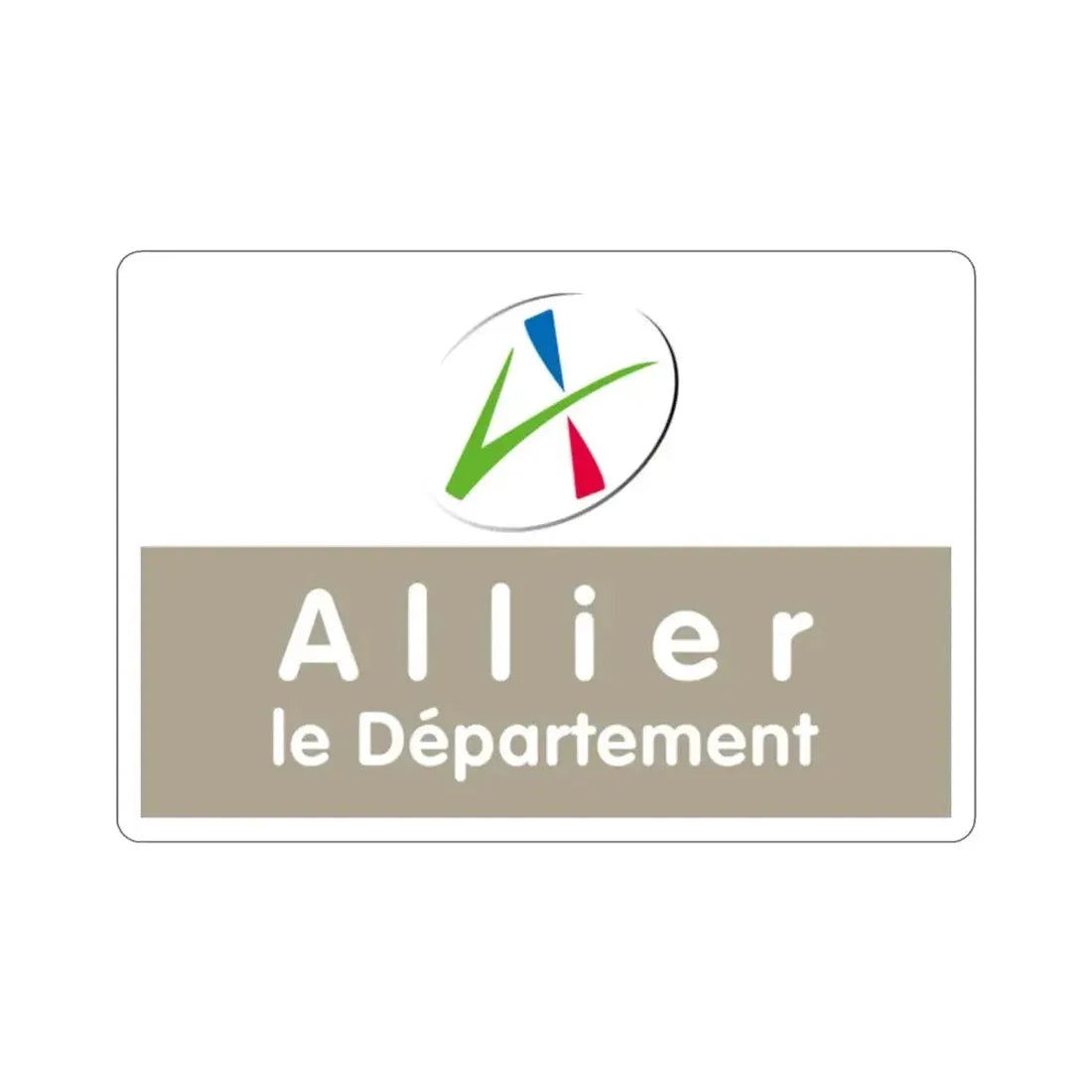 Flag of Allier France STICKER Vinyl Die-Cut Decal - The Sticker Space
