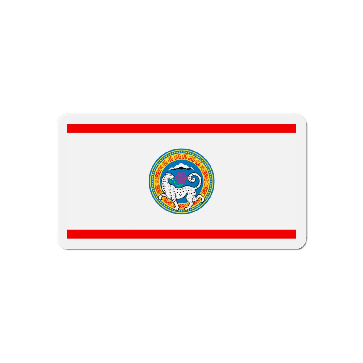 Flag of Almaty Kazakhstan - Die-Cut Magnet-6 × 6"-The Sticker Space