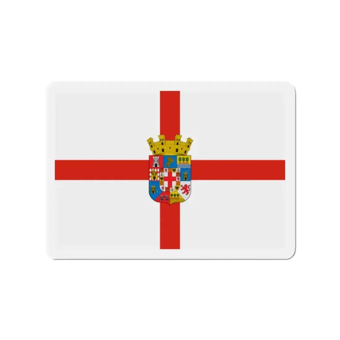 Flag of Almería Spain - Refrigerator Magnet 2 Inch - The Sticker Space