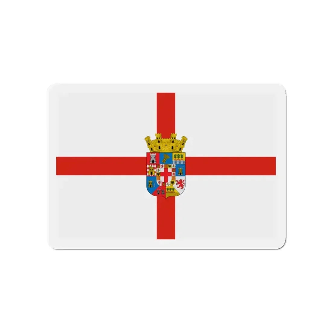 Flag of Almería Spain - Refrigerator Magnet 3 Inch - The Sticker Space