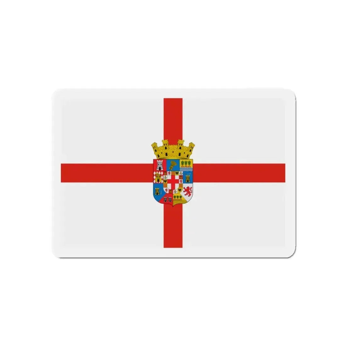 Flag of Almería Spain - Refrigerator Magnet 4 Inch - The Sticker Space