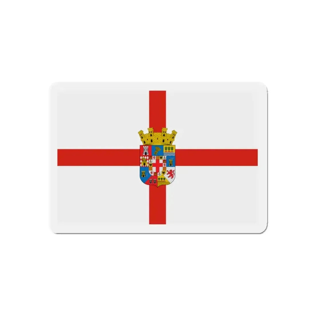 Flag of Almería Spain - Refrigerator Magnet 5 Inch - The Sticker Space