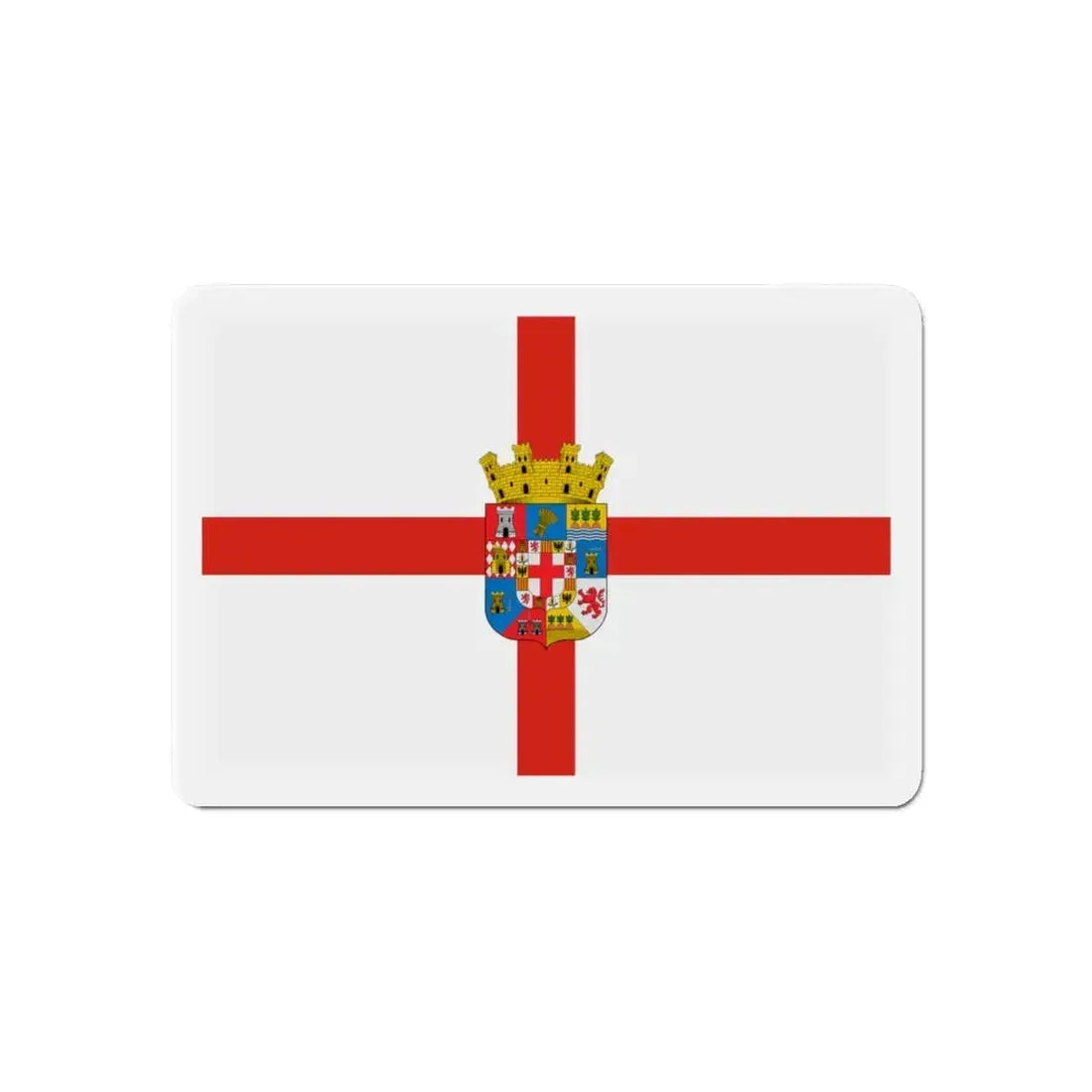 Flag of Almería Spain - Refrigerator Magnet 6 Inch - The Sticker Space