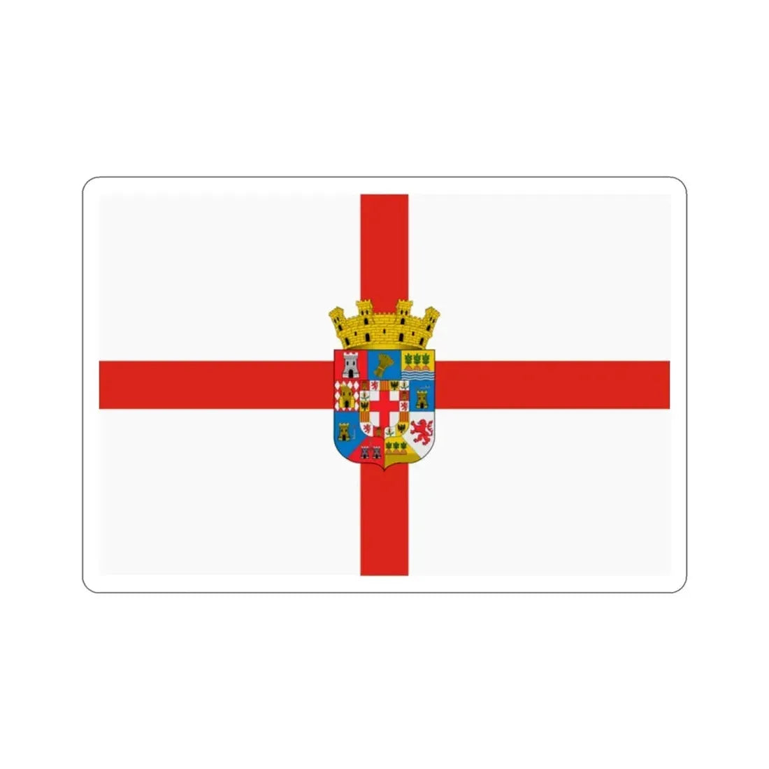 Flag of Almería Spain STICKER Vinyl Die-Cut Decal 2 Inch - The Sticker Space
