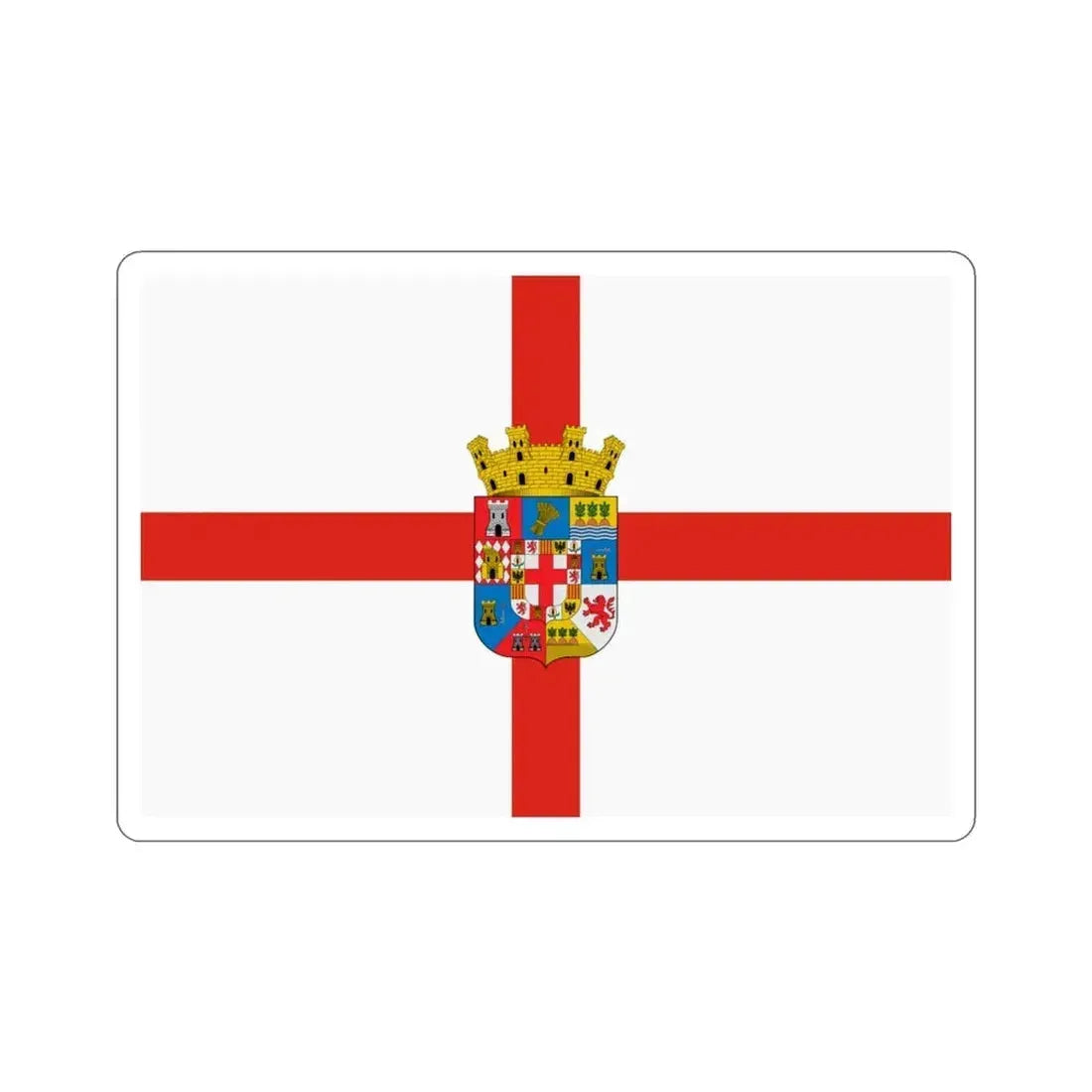 Flag of Almería Spain STICKER Vinyl Die-Cut Decal 3 Inch - The Sticker Space