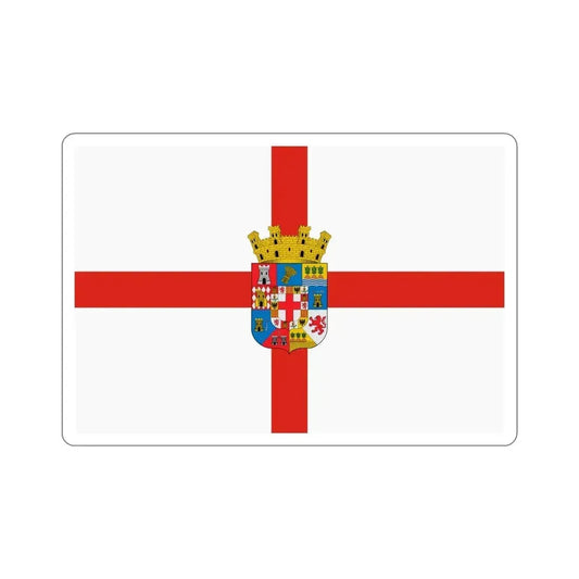 Flag of Almería Spain STICKER Vinyl Die-Cut Decal 6 Inch - The Sticker Space