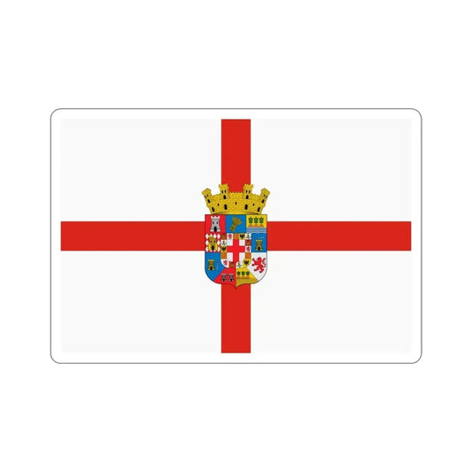 Flag of Almería Spain STICKER Vinyl Die-Cut Decal 6 Inch - The Sticker Space
