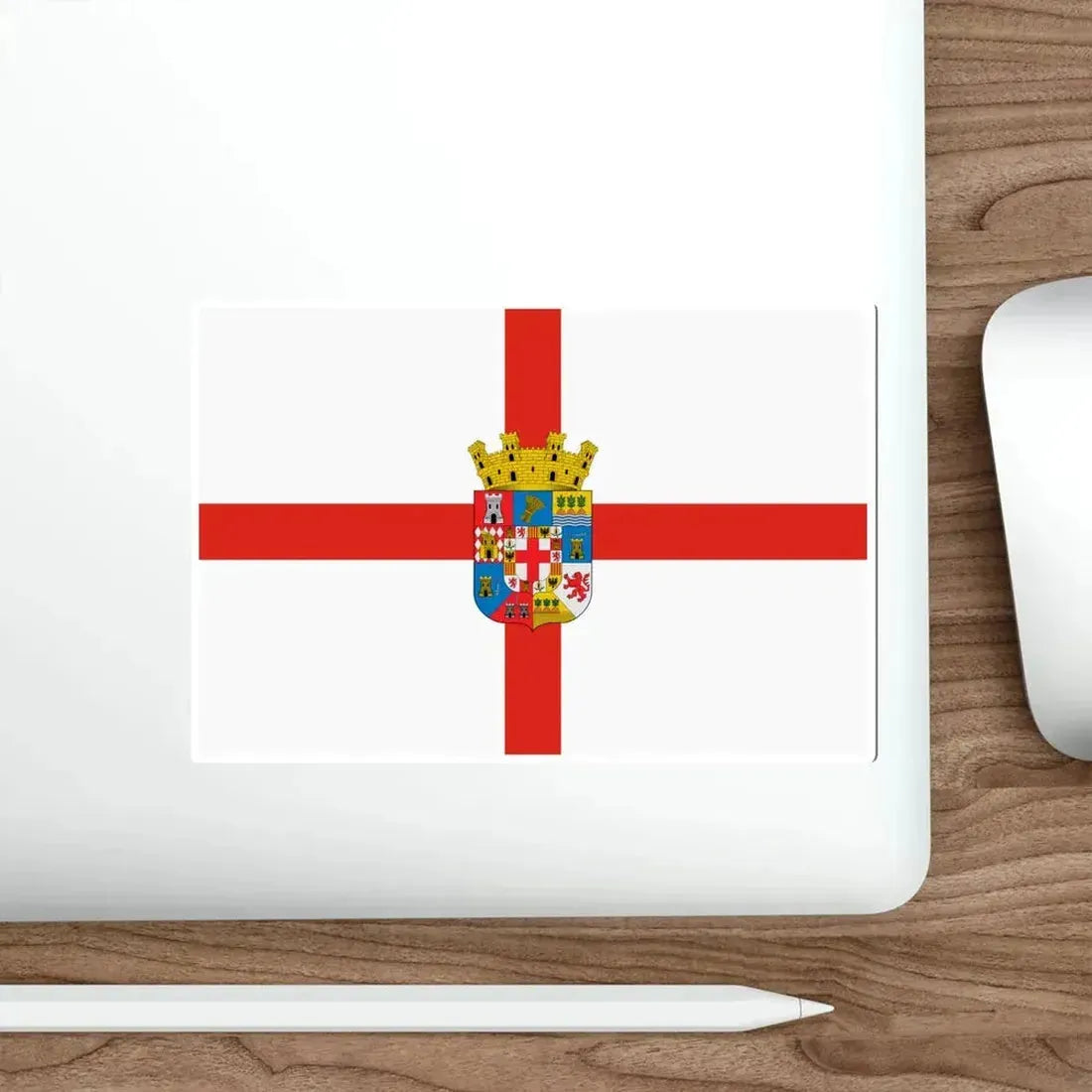 Flag of Almería Spain STICKER Vinyl Die-Cut Decal - The Sticker Space