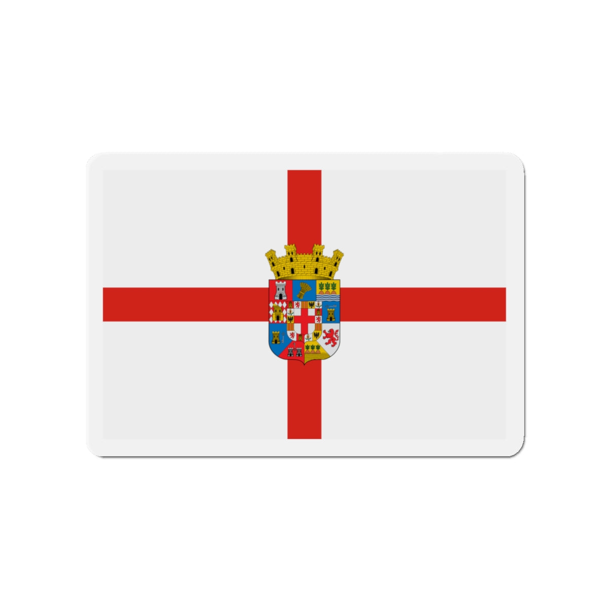 Flag of Almería Spain - Die-Cut Magnet-3" x 3"-The Sticker Space