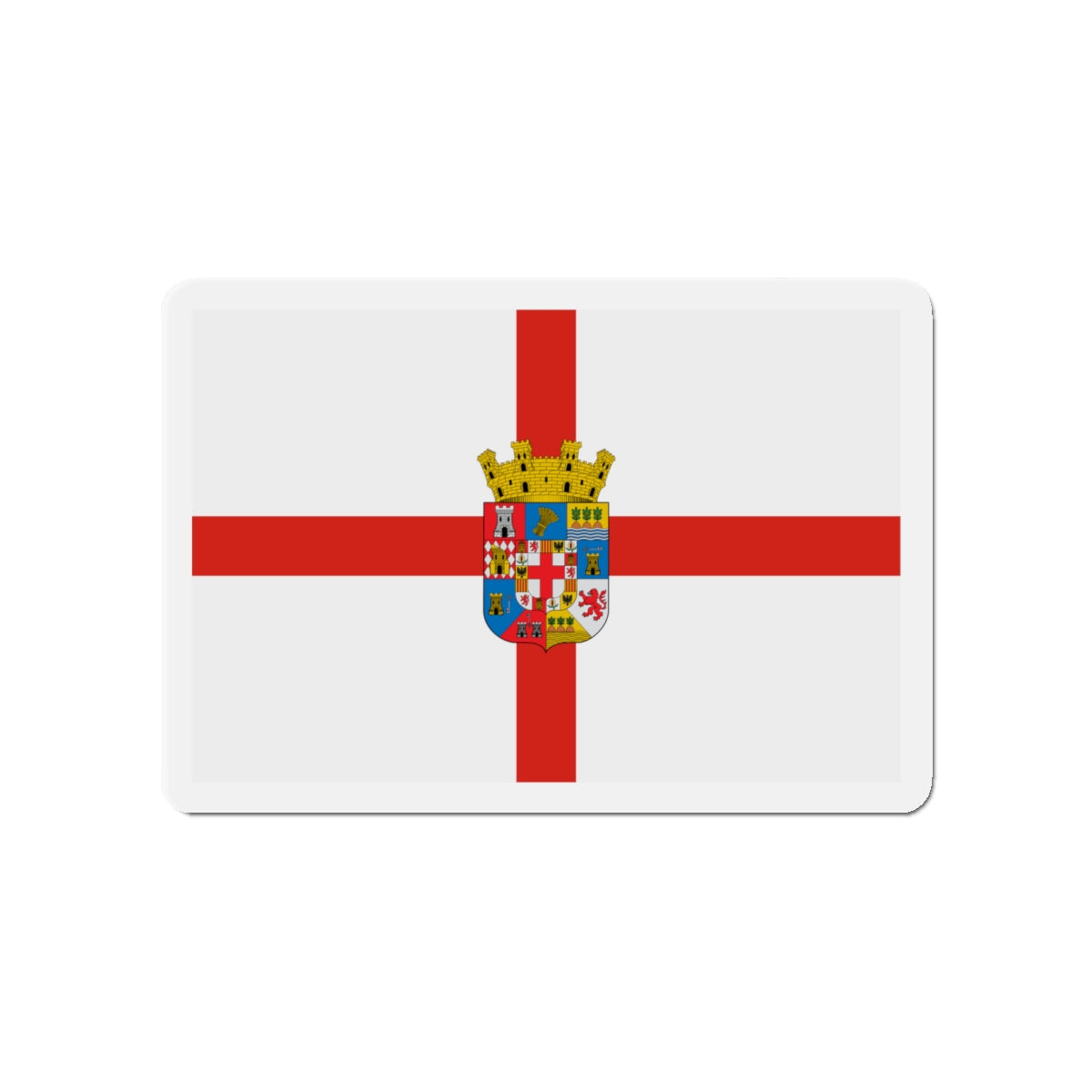 Flag of Almería Spain - Die-Cut Magnet-4" x 4"-The Sticker Space