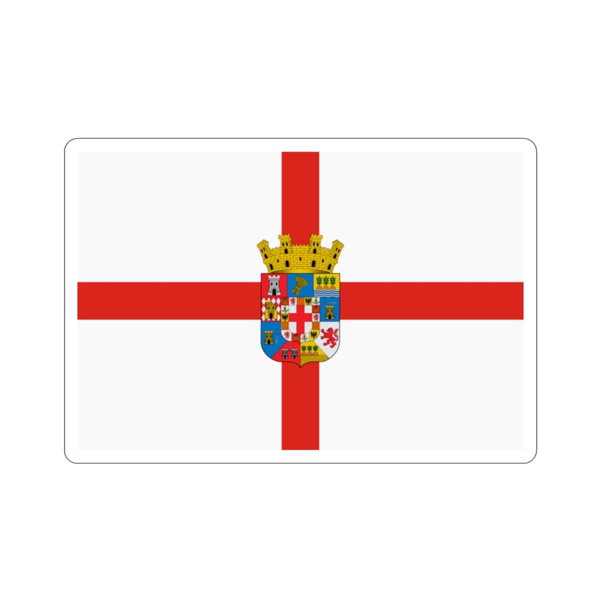 Flag of Almería Spain STICKER Vinyl Die-Cut Decal-2 Inch-The Sticker Space