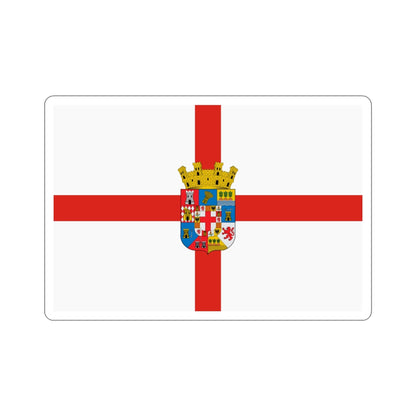 Flag of Almería Spain STICKER Vinyl Die-Cut Decal-4 Inch-The Sticker Space