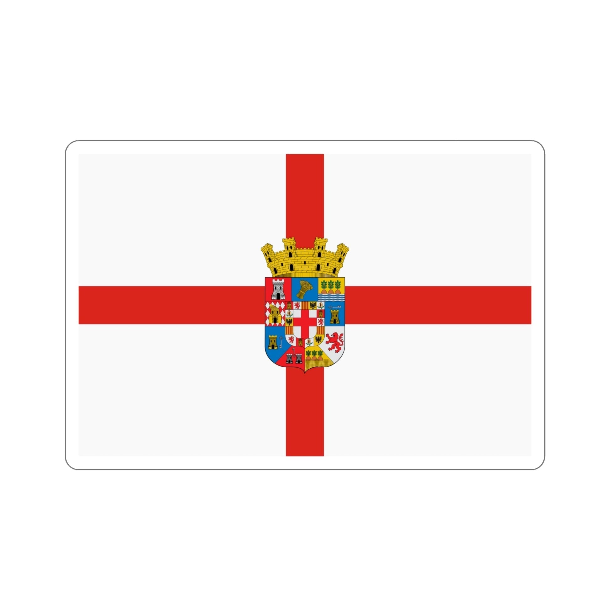 Flag of Almería Spain STICKER Vinyl Die-Cut Decal-5 Inch-The Sticker Space