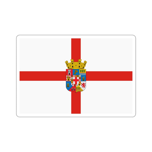 Flag of Almería Spain STICKER Vinyl Die-Cut Decal-6 Inch-The Sticker Space