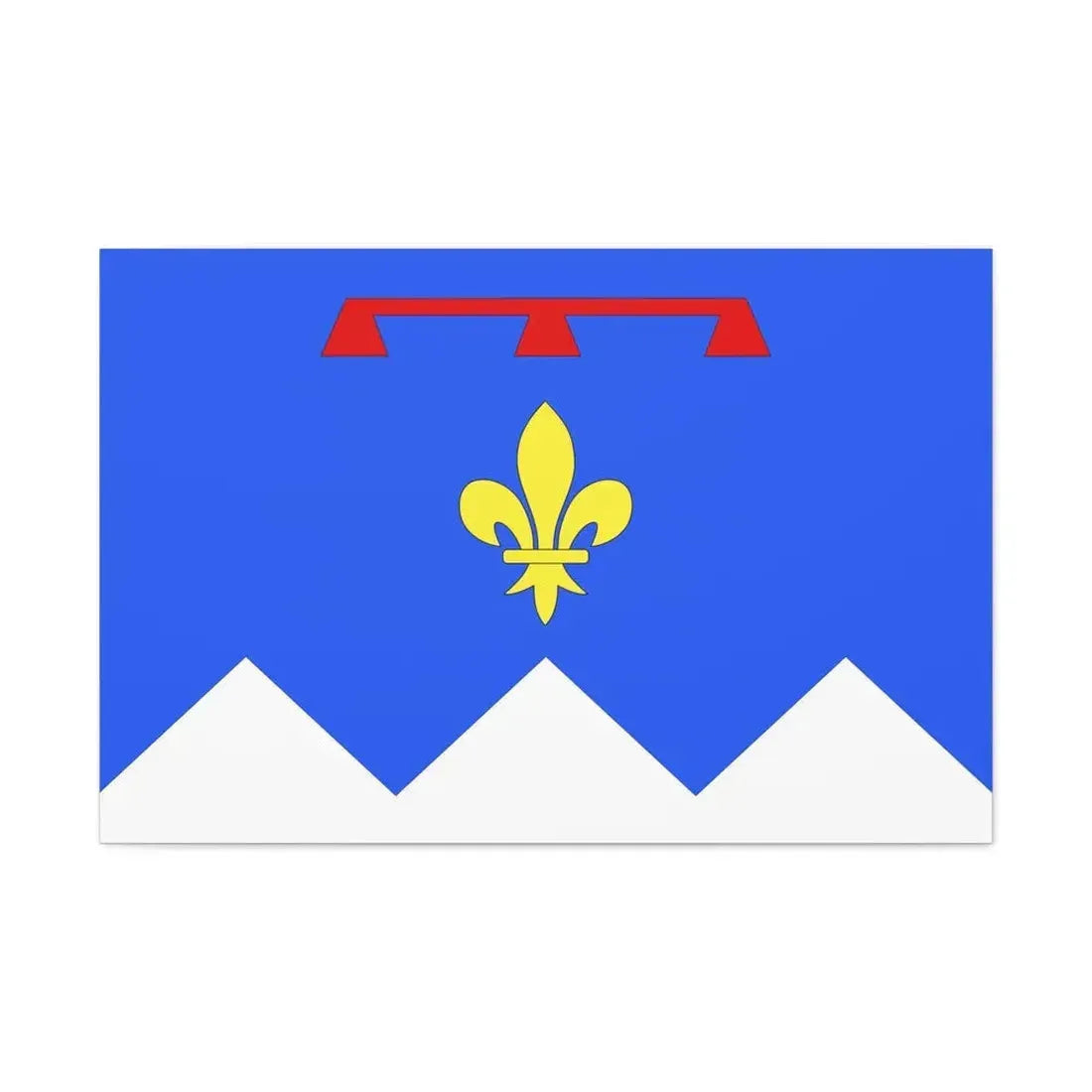 Flag of Alpes de Haute Provence France 2 - Canvas Wall Art 36" x 24" 1.25" - The Sticker Space
