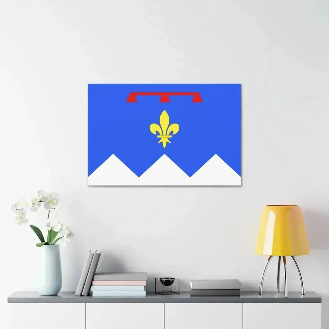 Flag of Alpes de Haute Provence France 2 - Canvas Wall Art - The Sticker Space