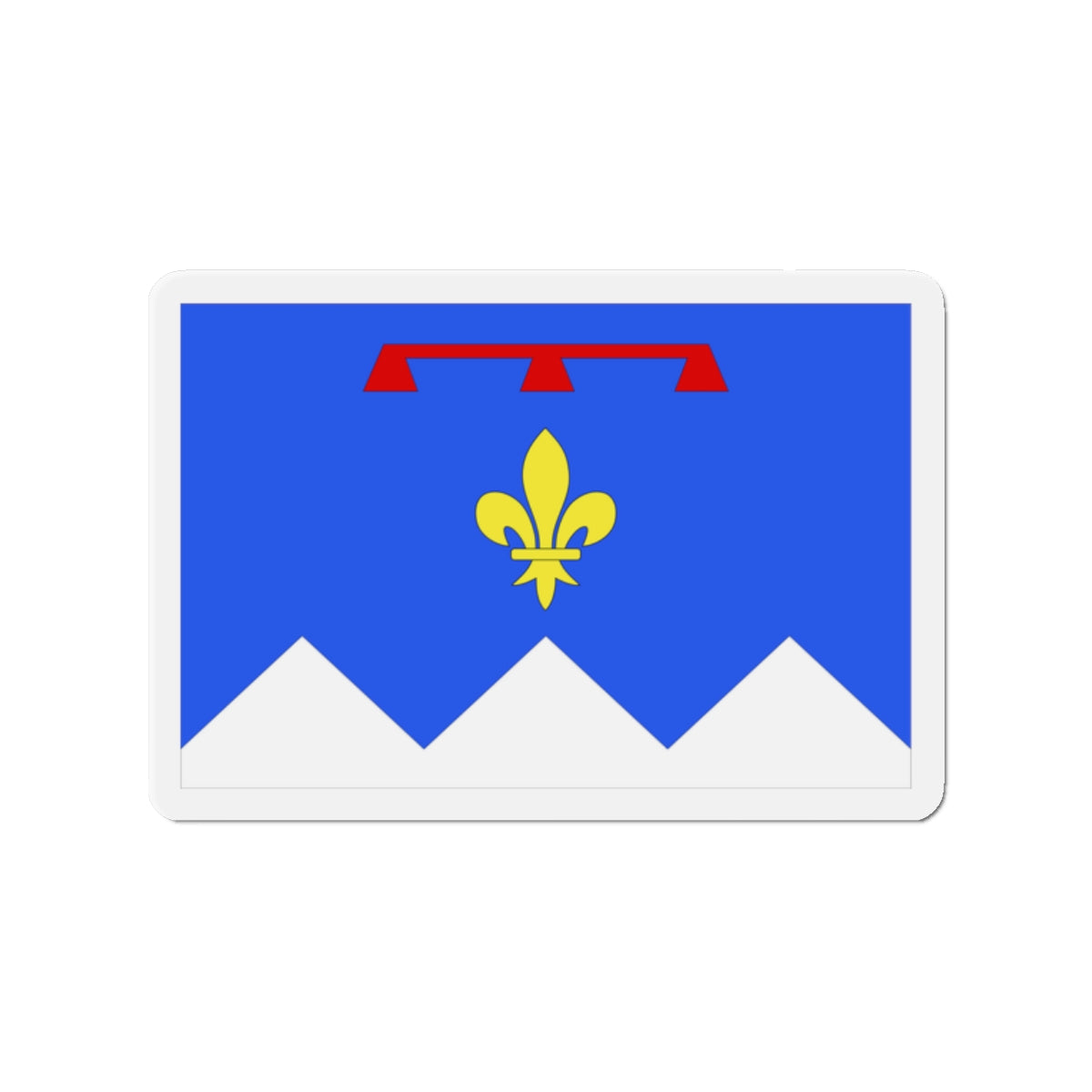 Flag of Alpes de Haute Provence France 2 - Die-Cut Magnet-2" x 2"-The Sticker Space