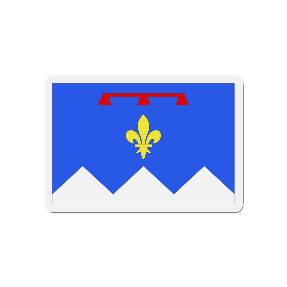 Flag of Alpes de Haute Provence France 2 - Die-Cut Magnet-3" x 3"-The Sticker Space