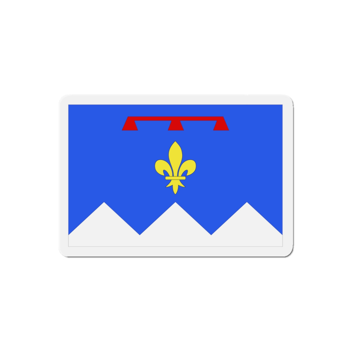 Flag of Alpes de Haute Provence France 2 - Die-Cut Magnet-5" x 5"-The Sticker Space