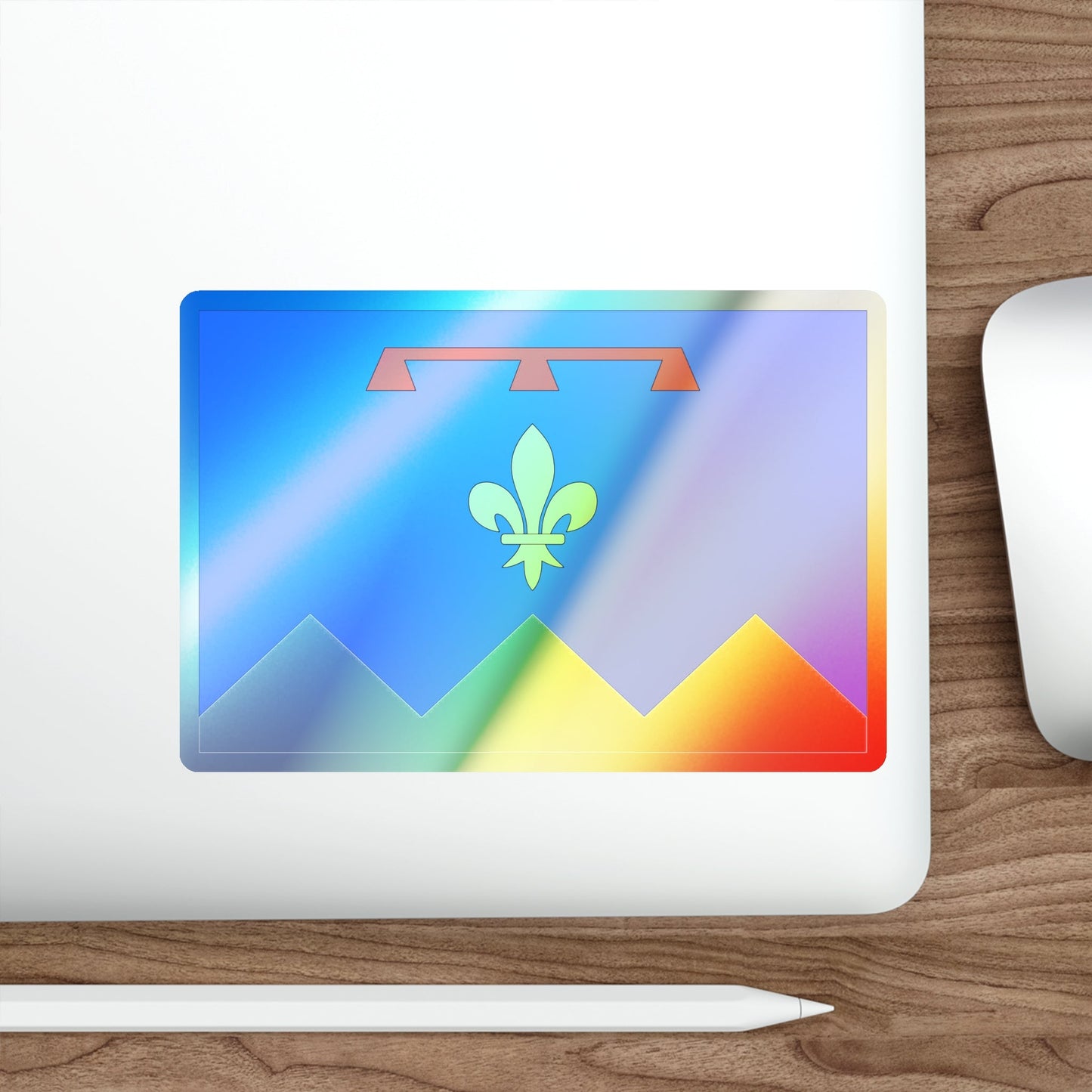 Flag of Alpes de Haute Provence France 2 Holographic STICKER Die-Cut Vinyl Decal-The Sticker Space