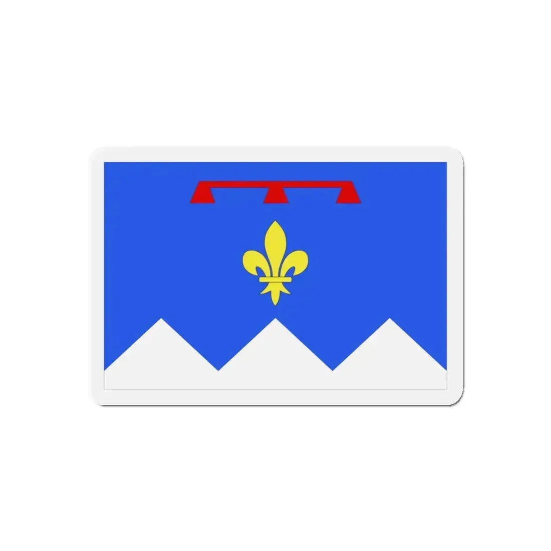 Flag of Alpes de Haute Provence France 2 - Refrigerator Magnet 4 Inch - The Sticker Space