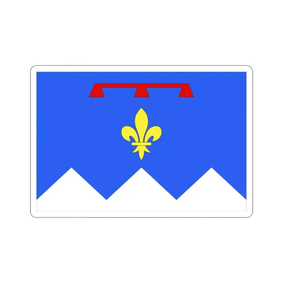 Flag of Alpes de Haute Provence France 2 STICKER Vinyl Die-Cut Decal 2 Inch - The Sticker Space