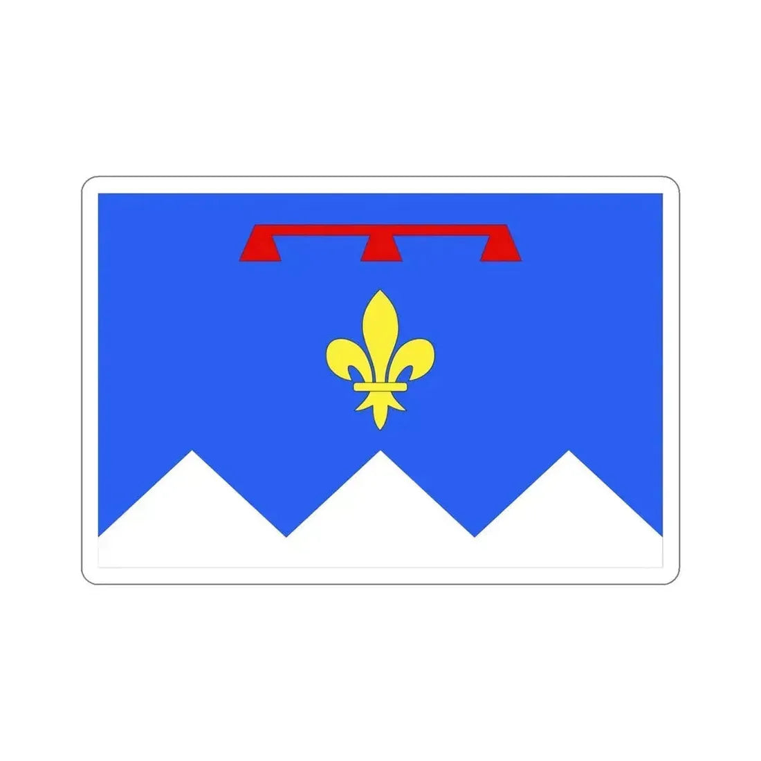 Flag of Alpes de Haute Provence France 2 STICKER Vinyl Die-Cut Decal 5 Inch - The Sticker Space