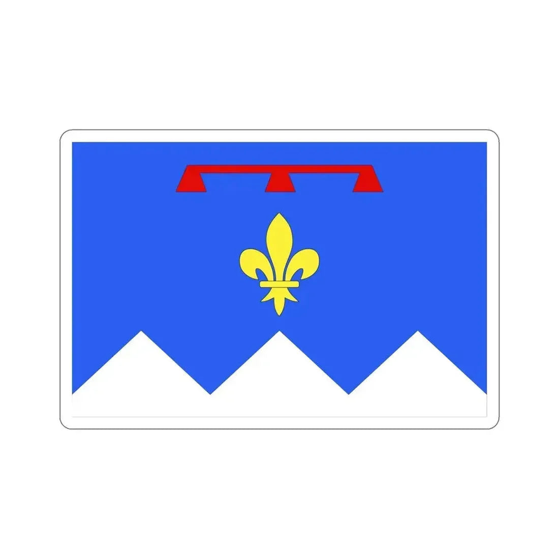 Flag of Alpes de Haute Provence France 2 STICKER Vinyl Die-Cut Decal 6 Inch - The Sticker Space